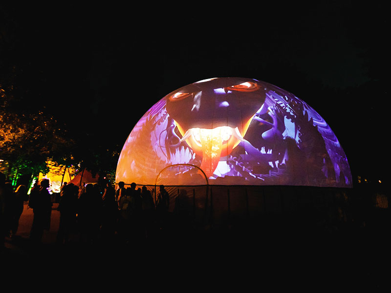 projection dome event
